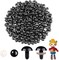 400pcs 16mm Safety Eyes for Amigurumi with Washers – Black Plastic Craft Eyes for Crochet Dolls, Stuffed Animals, and DIY Christmas Decorations